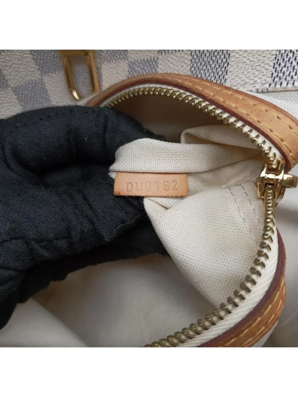Louis Vuitton Plan Soleil Cava PM Azur Damier Canvas Handbag